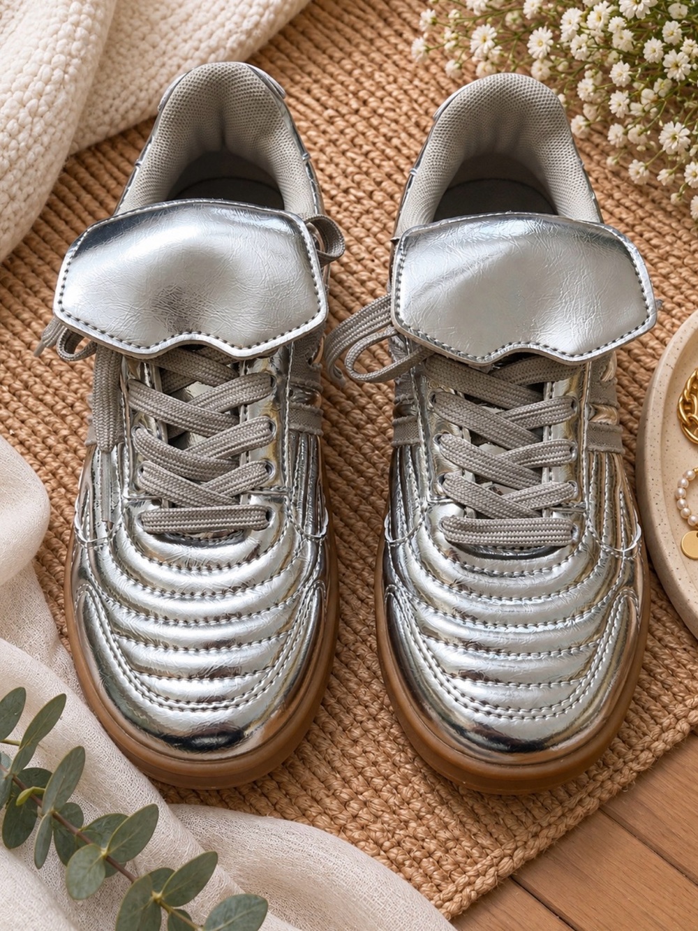 Madrid Metallic Sneakers
